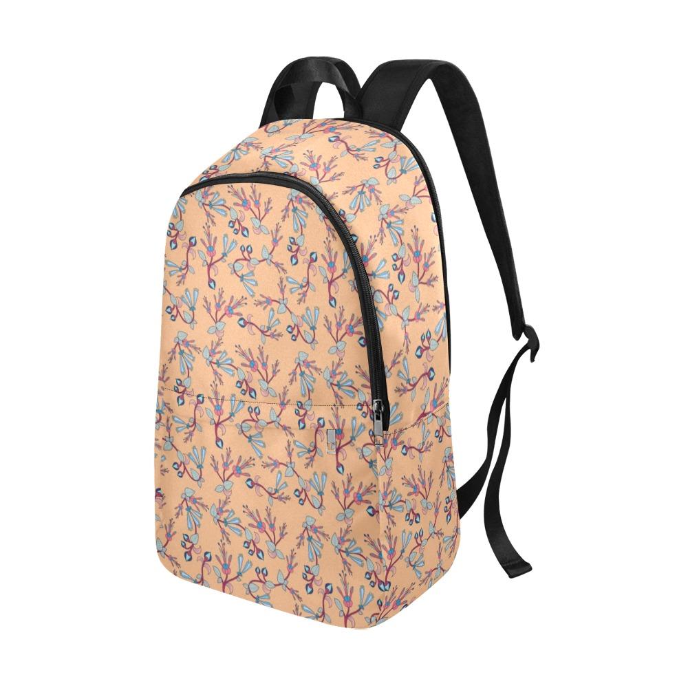 Swift Floral Peache Fabric Backpack for Adult (Model 1659) Casual Backpack for Adult (1659) e-joyer 