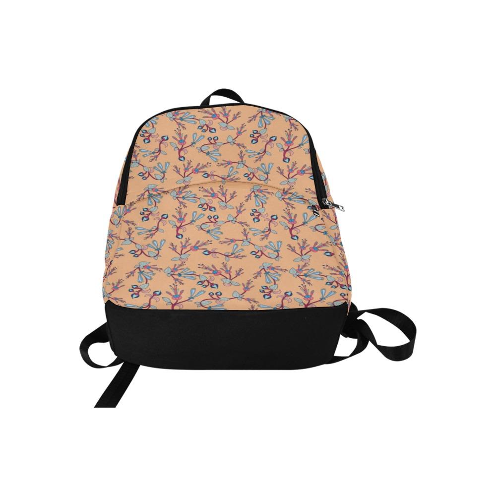 Swift Floral Peache Fabric Backpack for Adult (Model 1659) Casual Backpack for Adult (1659) e-joyer 