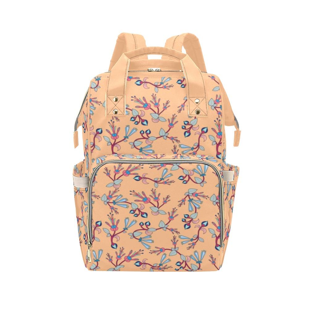 Swift Floral Peache Multi-Function Diaper Backpack/Diaper Bag (Model 1688) bag e-joyer 