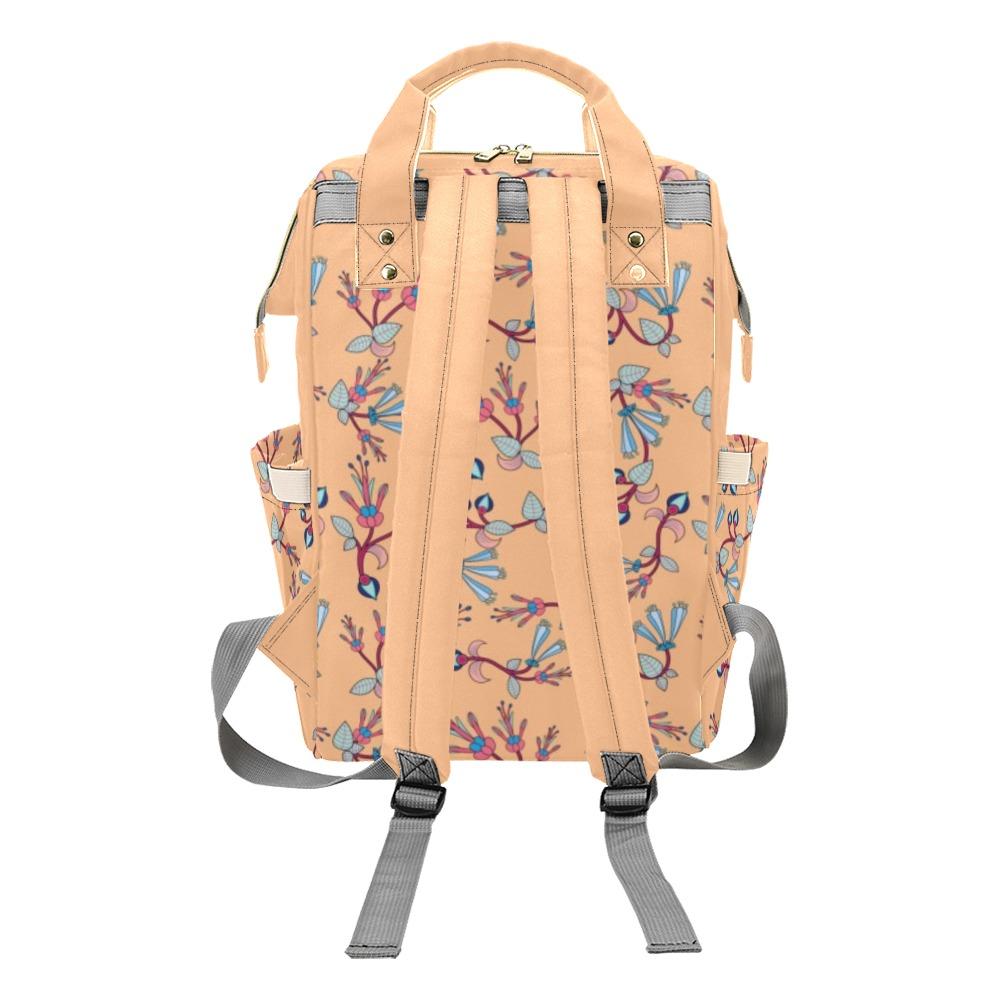 Swift Floral Peache Multi-Function Diaper Backpack/Diaper Bag (Model 1688) bag e-joyer 