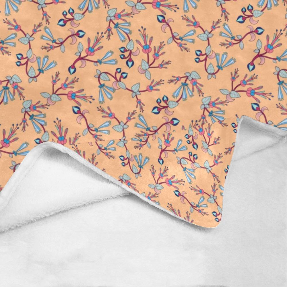 Swift Floral Peache Ultra-Soft Micro Fleece Blanket 60"x80" Ultra-Soft Blanket 60''x80'' e-joyer 