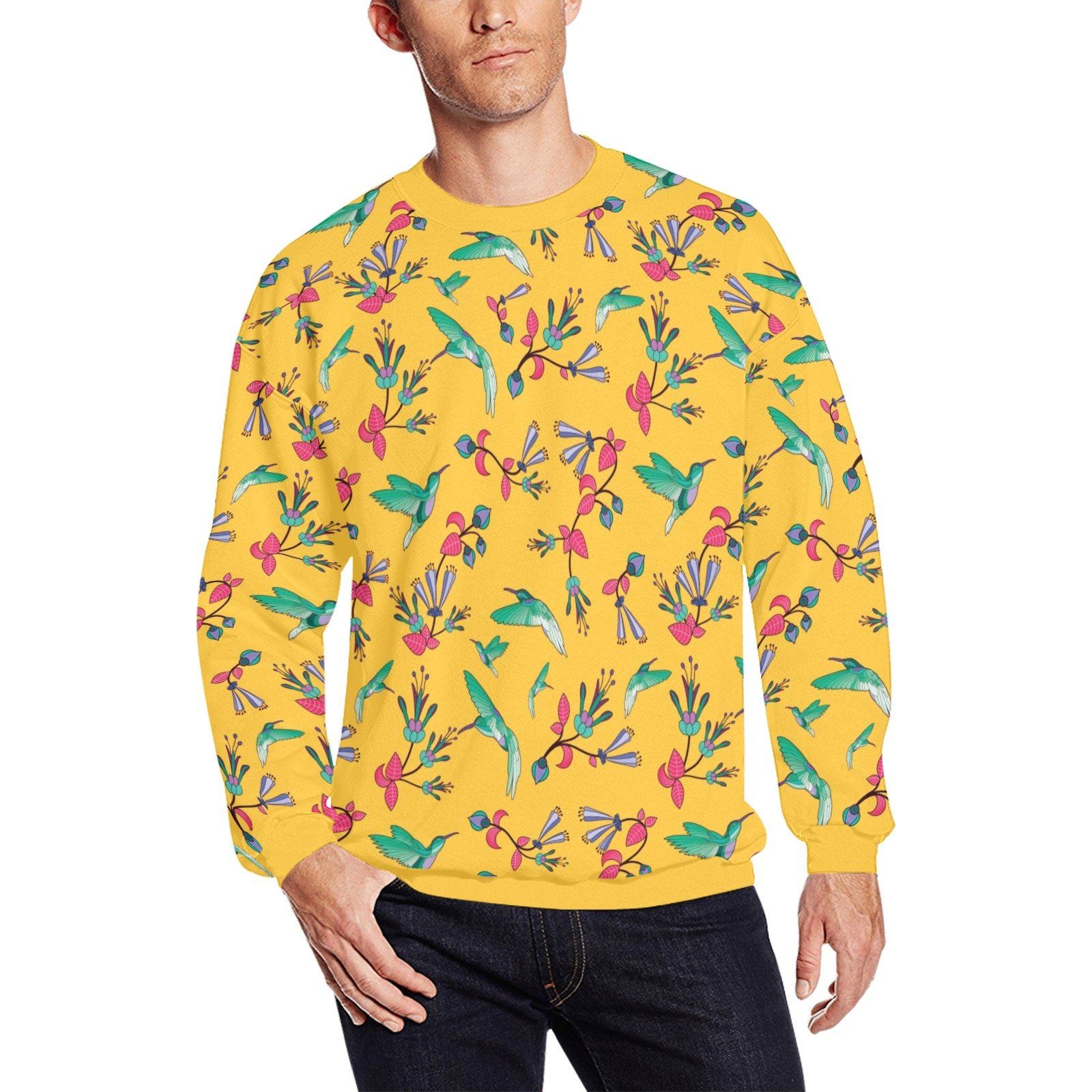 Swift Pastel Yellow All Over Print Crewneck Sweatshirt for Men (Model H18) shirt e-joyer 