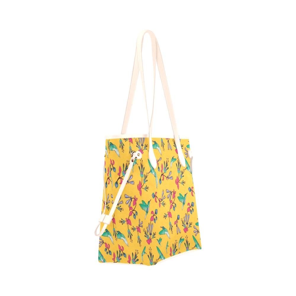 Swift Pastel Yellow Clover Canvas Tote Bag (Model 1661) Clover Canvas Tote Bag (1661) e-joyer 