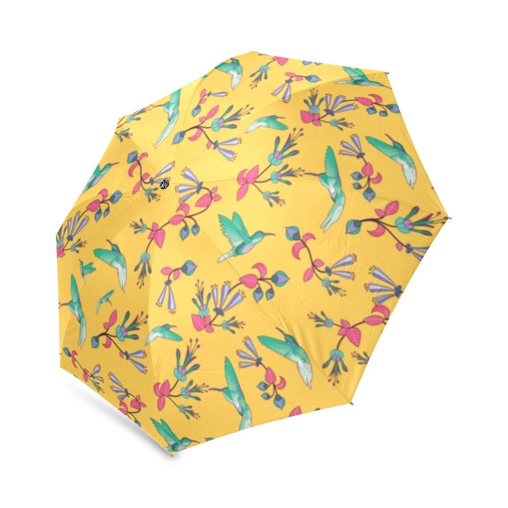 Swift Pastel Yellow Foldable Umbrella (Model U01) Foldable Umbrella e-joyer 