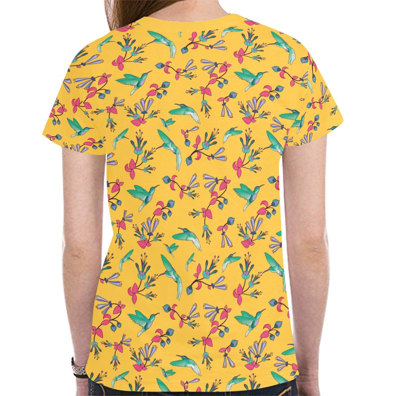 Swift Pastel Yellow New All Over Print T-shirt for Women (Model T45) tshirt e-joyer 