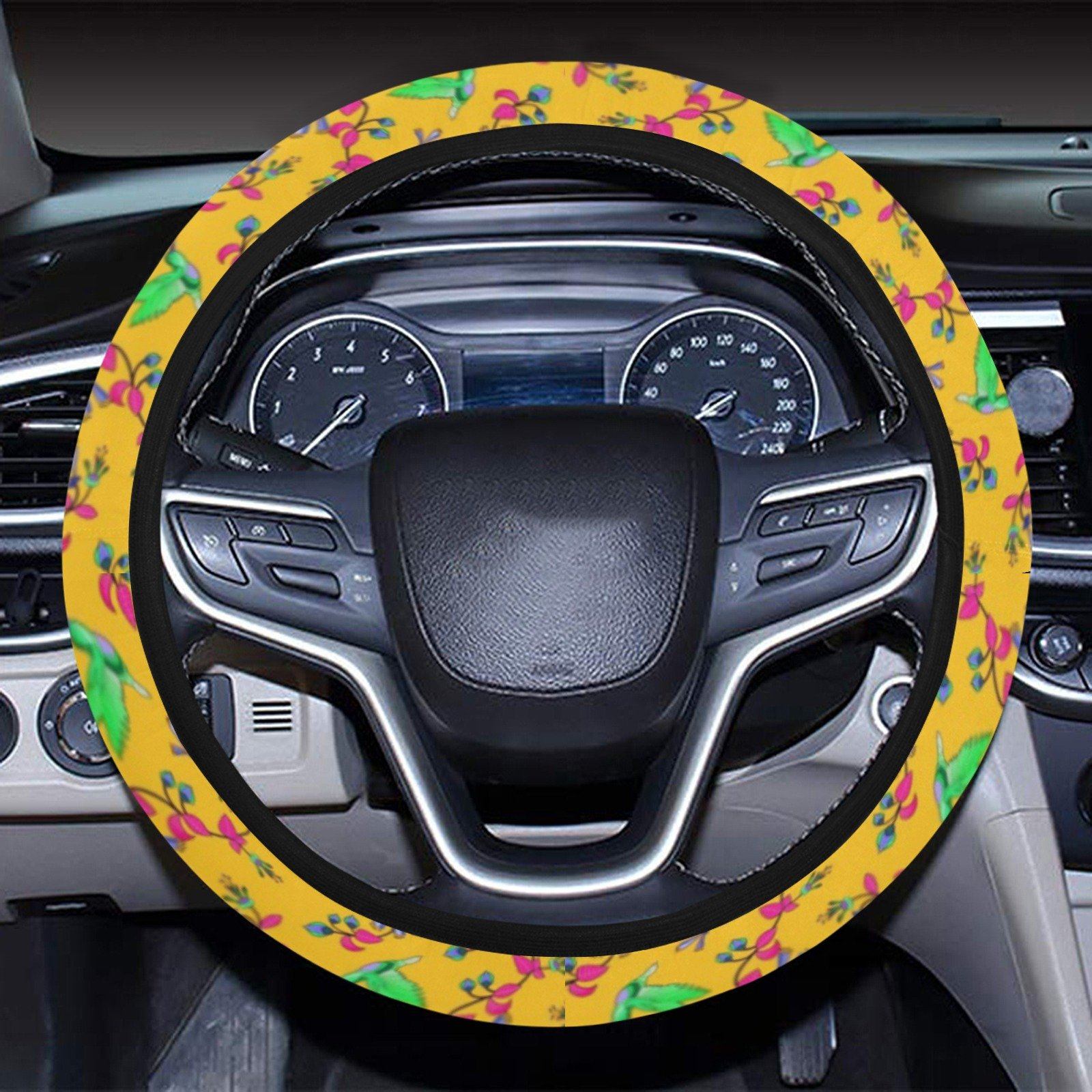 Swift Pastel Yellow Steering Wheel Cover with Elastic Edge Steering Wheel Cover with Elastic Edge e-joyer 