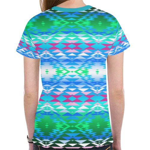 Taos Powwow 150 New All Over Print T-shirt for Women (Model T45) New All Over Print T-shirt for Women (T45) e-joyer 
