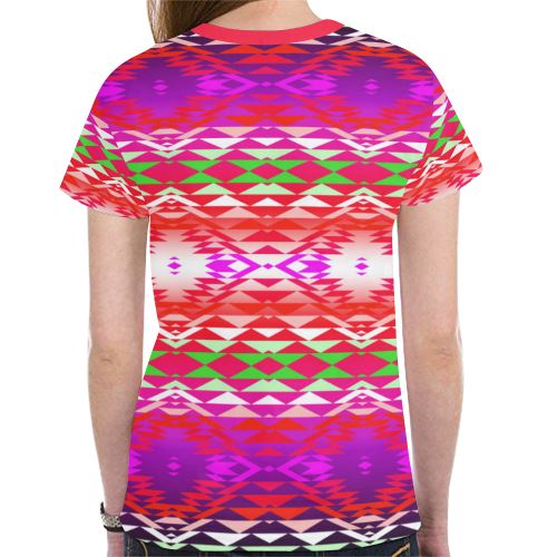 Taos Powwow 300 New All Over Print T-shirt for Women (Model T45) New All Over Print T-shirt for Women (T45) e-joyer 