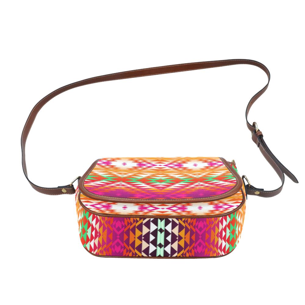 Taos Powwow 330 Saddle Bag/Small (Model 1649) Full Customization Saddle Bag/Small (Full Customization) e-joyer 