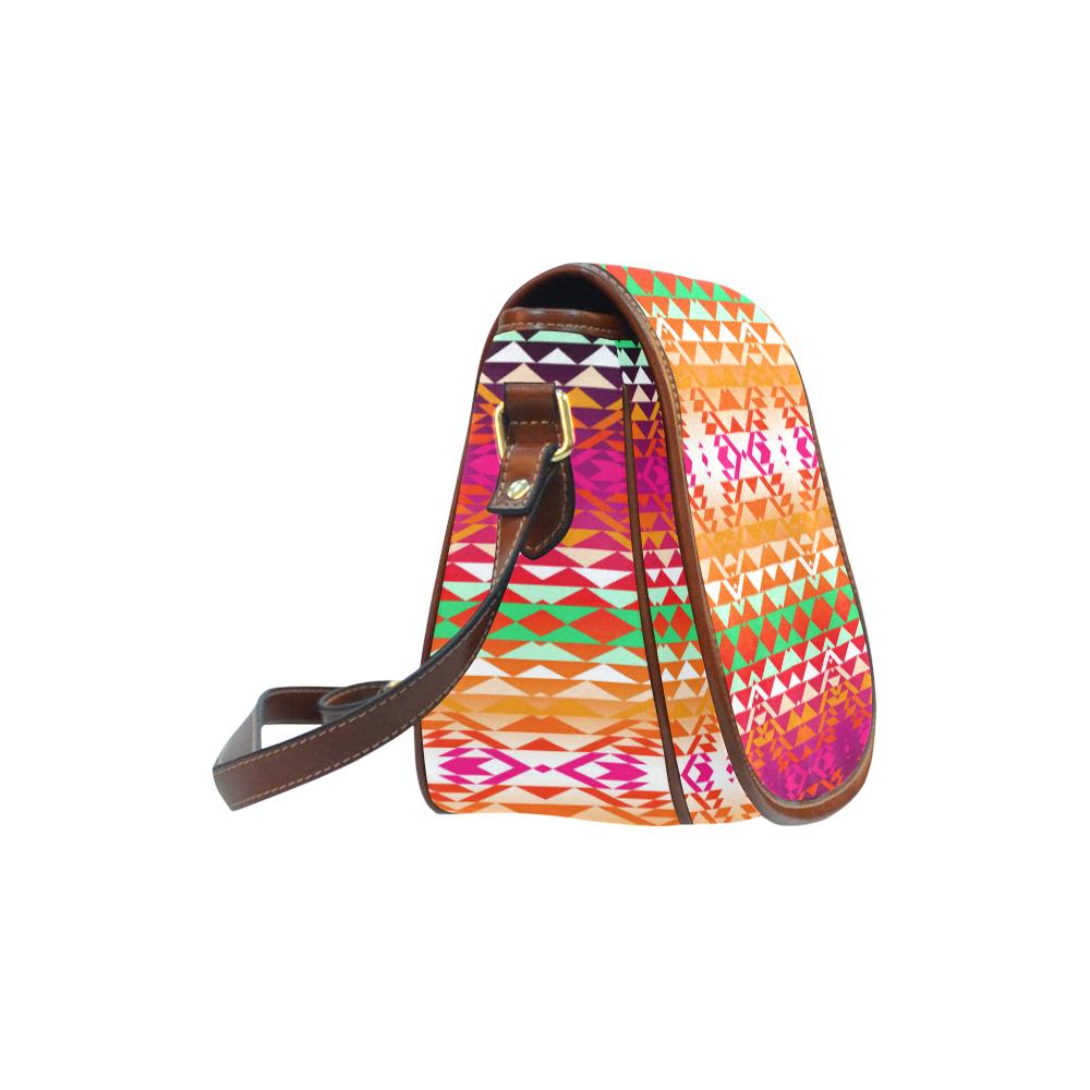 Taos Powwow 330 Saddle Bag/Small (Model 1649) Full Customization Saddle Bag/Small (Full Customization) e-joyer 