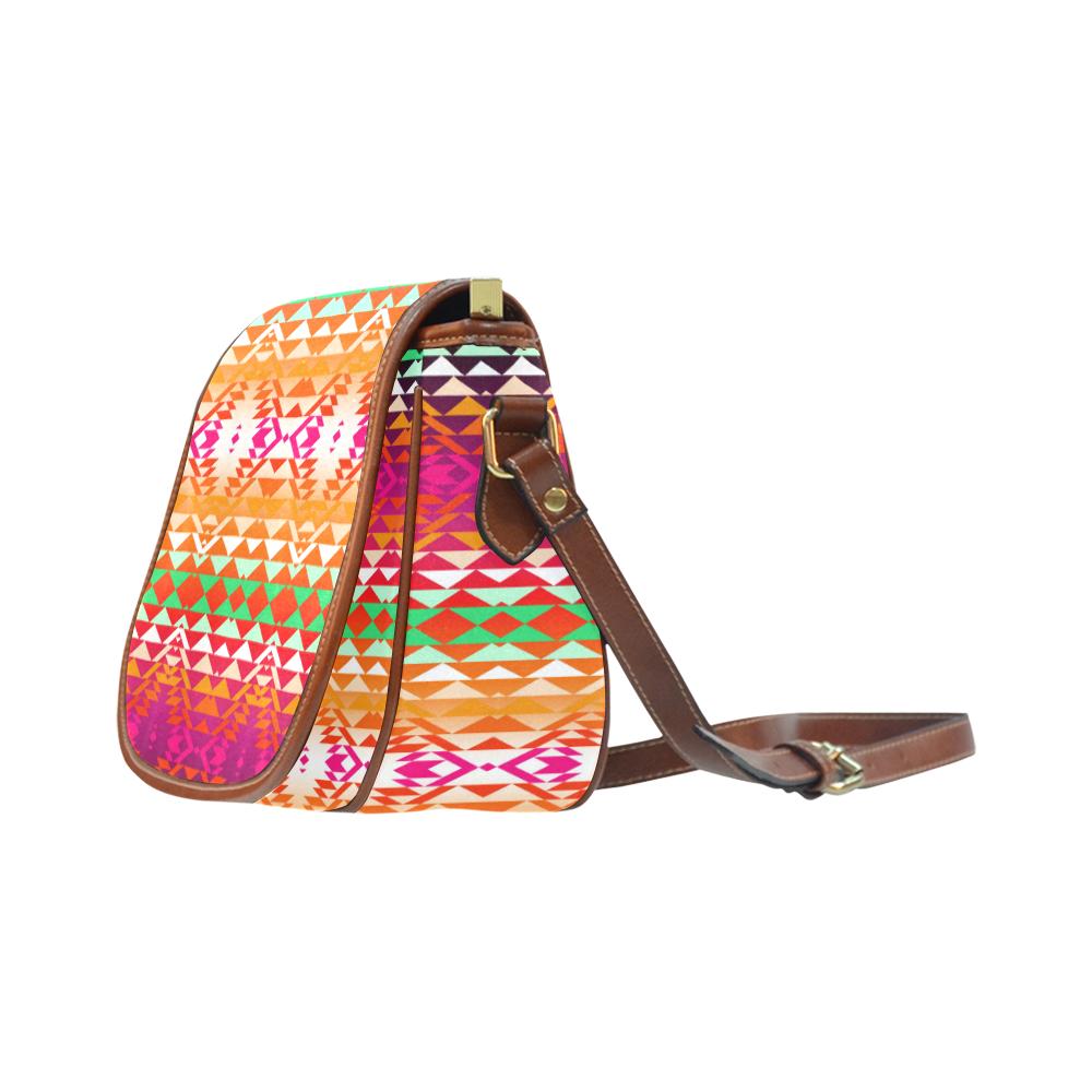 Taos Powwow 330 Saddle Bag/Small (Model 1649) Full Customization Saddle Bag/Small (Full Customization) e-joyer 