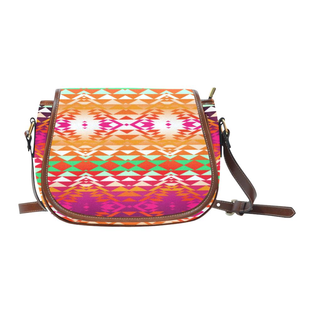 Taos Powwow 330 Saddle Bag/Small (Model 1649) Full Customization Saddle Bag/Small (Full Customization) e-joyer 