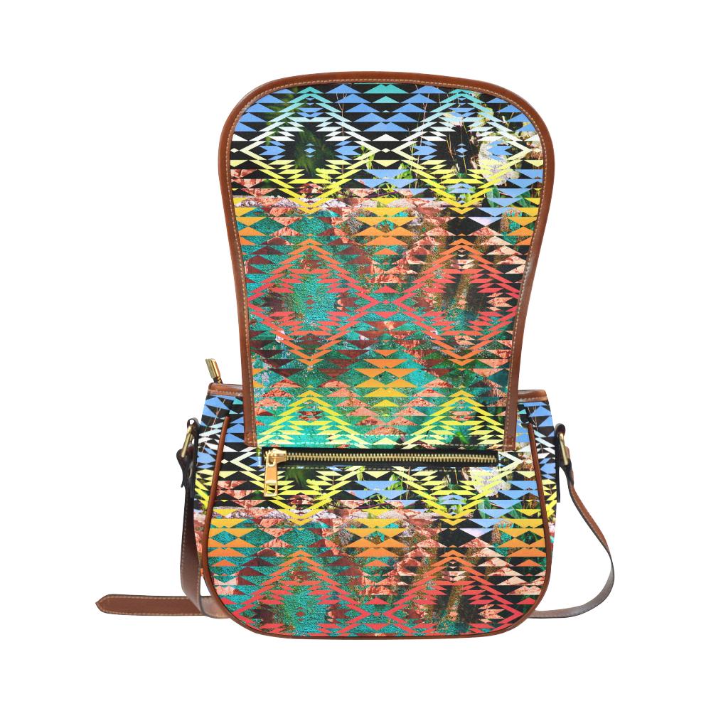 Taos Wool Saddle Bag/Small (Model 1649) Full Customization Saddle Bag/Small (Full Customization) e-joyer 
