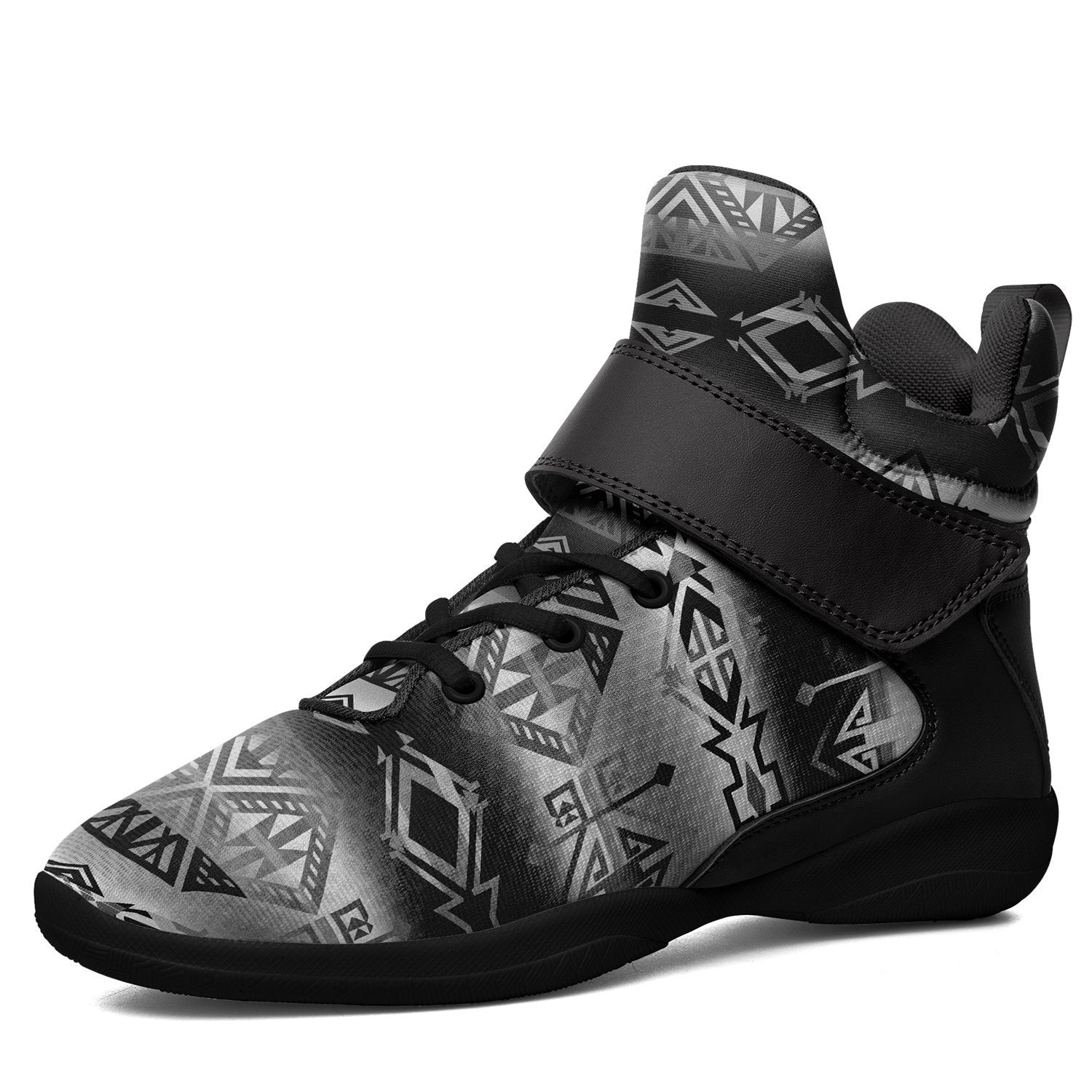 Trade Route Cave Kid's Ipottaa Basketball / Sport High Top Shoes 49 Dzine US Women 4.5 / US Youth 3.5 / EUR 35 Black Sole with Black Strap 