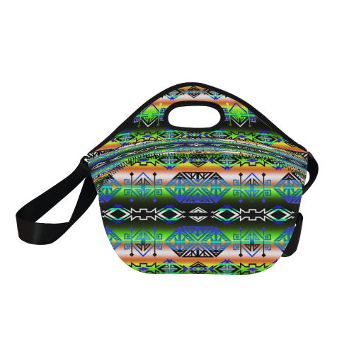 Trade Route East Neoprene Lunch Bag/Large (Model 1669) Neoprene Lunch Bag/Large (1669) e-joyer 