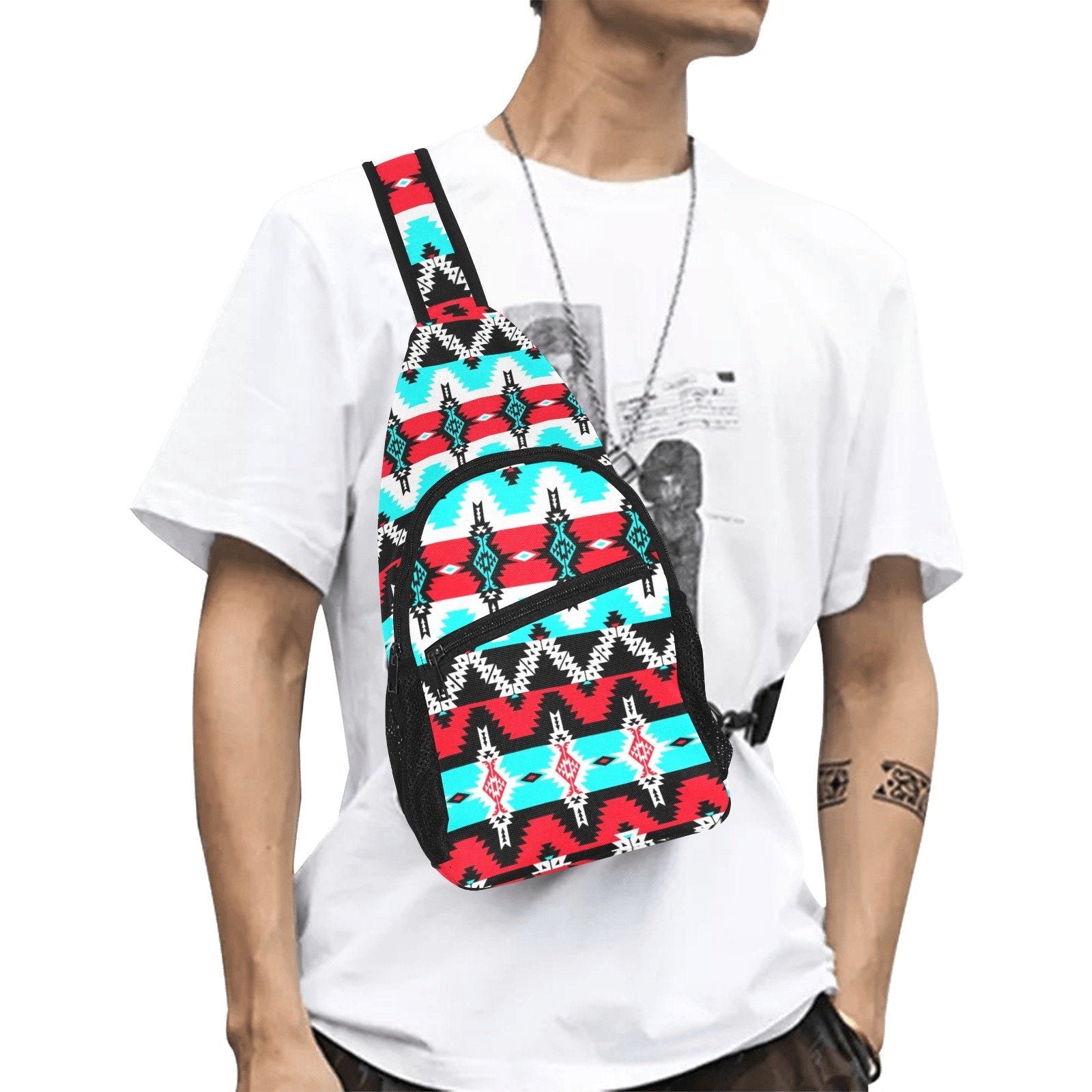 Two Spirit Dance All Over Print Chest Bag (Model 1719) All Over Print Chest Bag (1719) e-joyer 