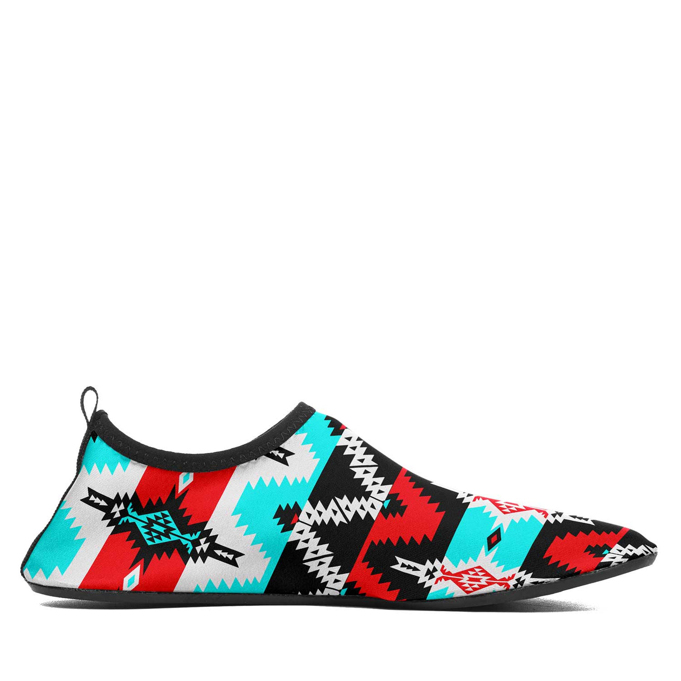 Neon Floral Wolves Sockamoccs Kid's Sockamoccs Slip On Shoes