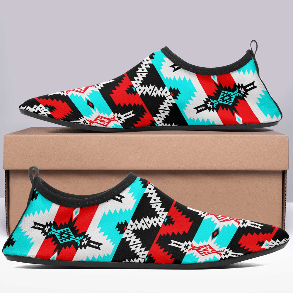Diamond in the Bluff Blue Kid's Sockamoccs Slip On Shoes main image 0