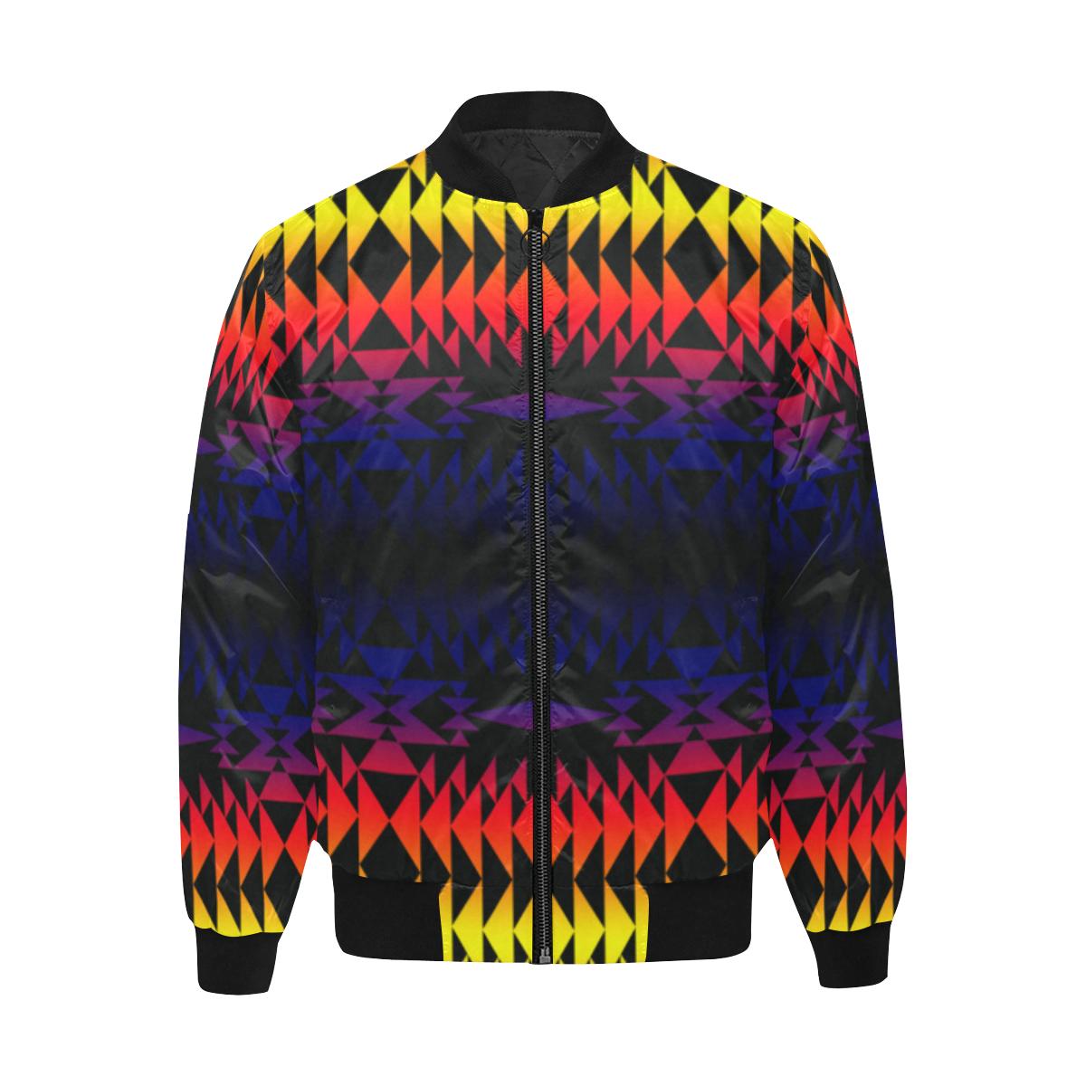 Two Worlds Apart All Over Print Quilted Bomber Jacket for Men (Model H33) All Over Print Quilted Jacket for Men (H33) e-joyer 