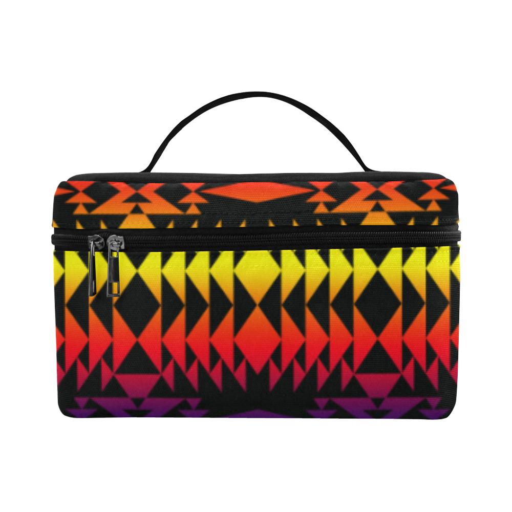 Two Worlds Apart Cosmetic Bag/Large (Model 1658) Cosmetic Bag e-joyer 