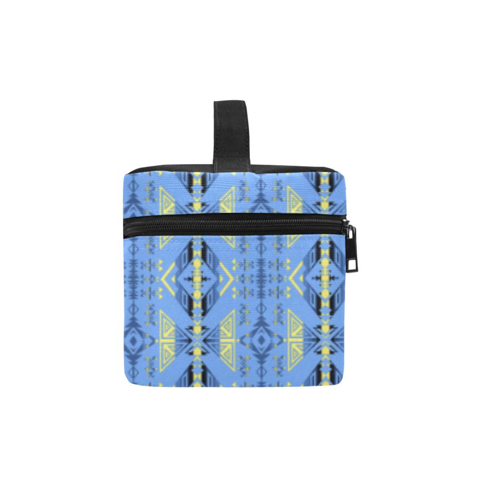 Upstream Expedition Blue Ridge Cosmetic Bag/Large (Model 1658) Cosmetic Bag e-joyer 