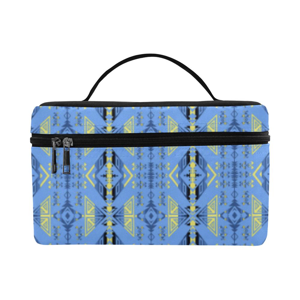 Upstream Expedition Blue Ridge Cosmetic Bag/Large (Model 1658) Cosmetic Bag e-joyer 