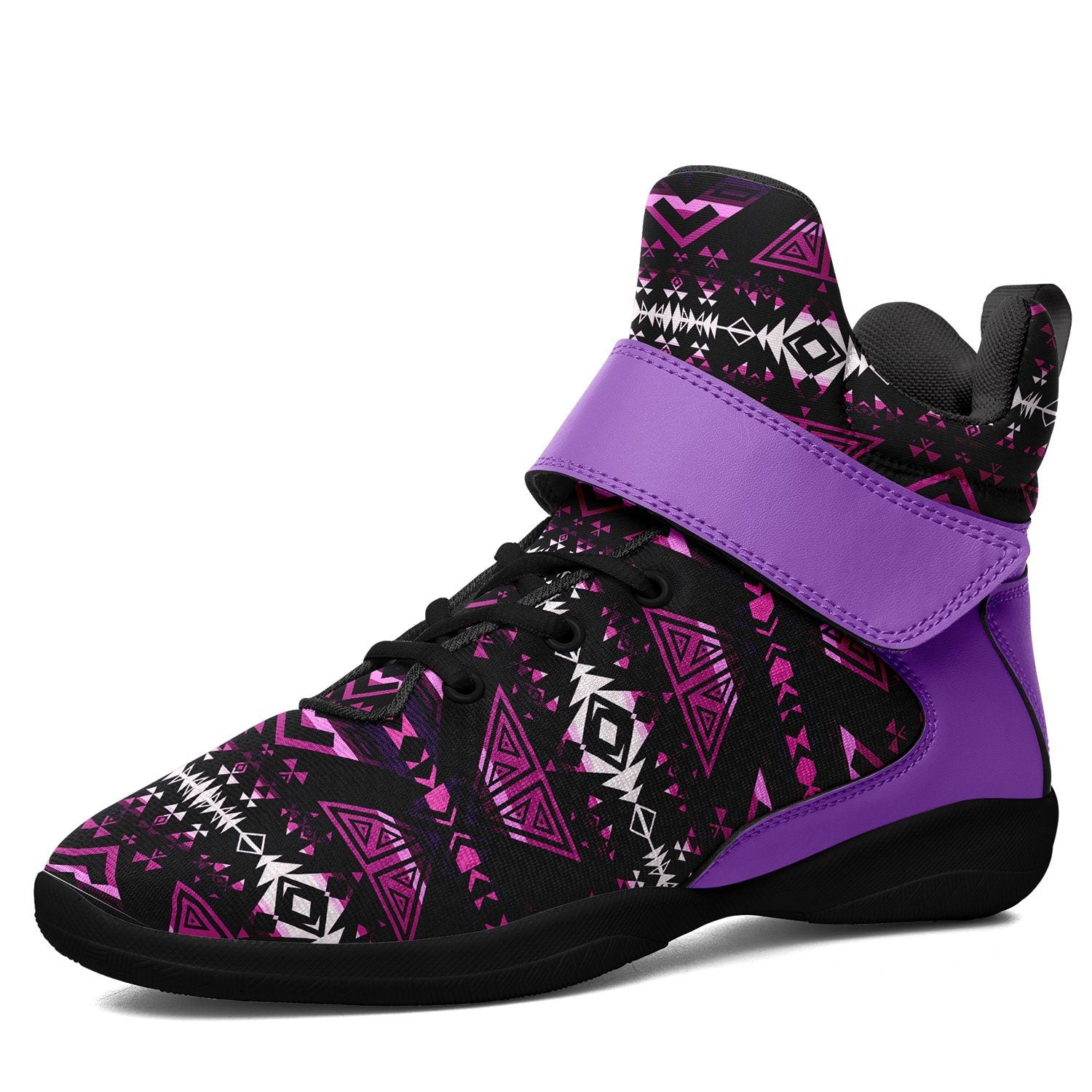 Upstream Expedition Moonlight Shadows Ipottaa Basketball / Sport High Top Shoes 49 Dzine US Women 4.5 / US Youth 3.5 / EUR 35 Black Sole with Lavender Strap 
