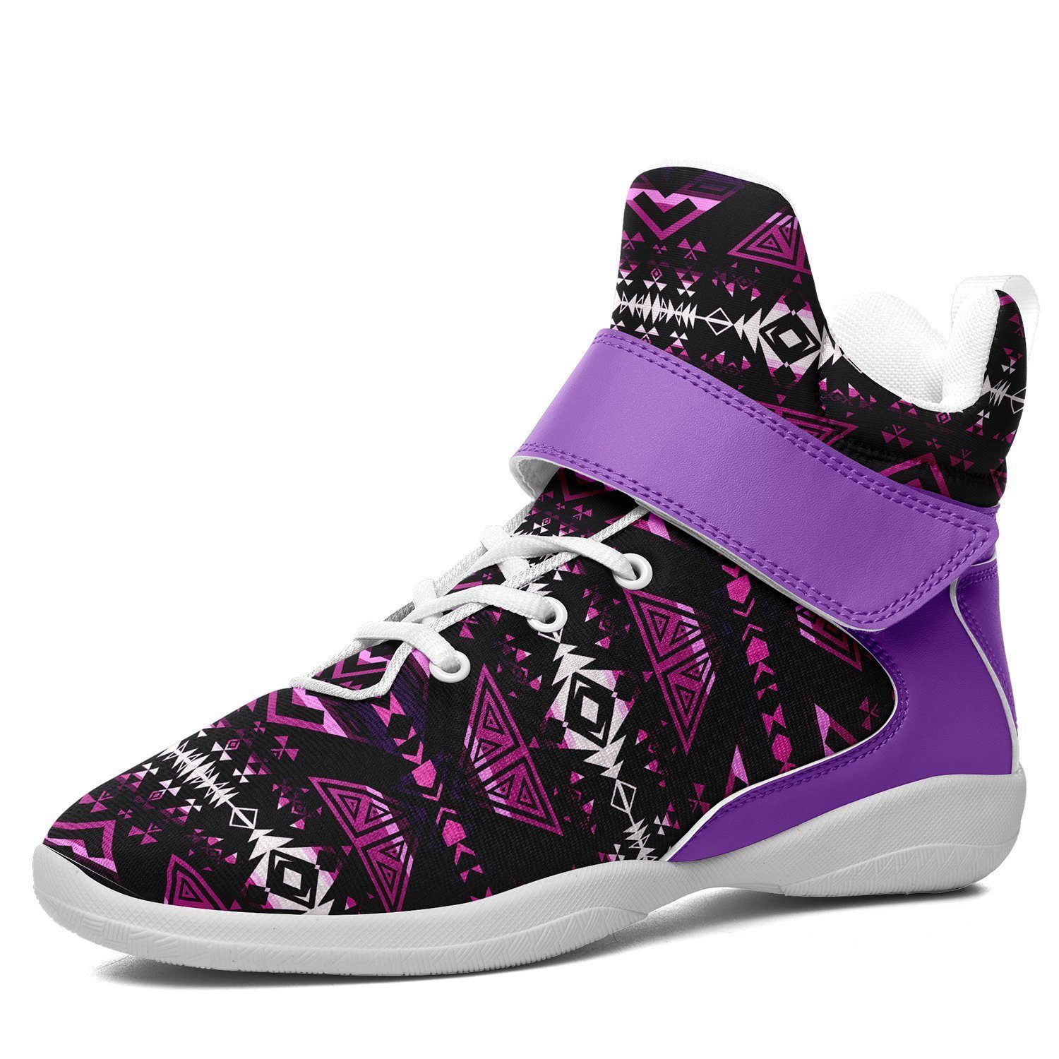 Upstream Expedition Moonlight Shadows Kid's Ipottaa Basketball / Sport High Top Shoes 49 Dzine US Child 12.5 / EUR 30 White Sole with Lavender Strap 