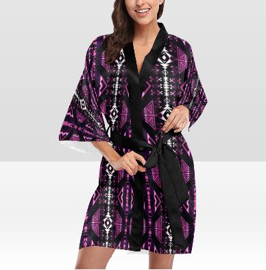 Upstream Expedition Moonlight Shadows Kimono Robe Artsadd 