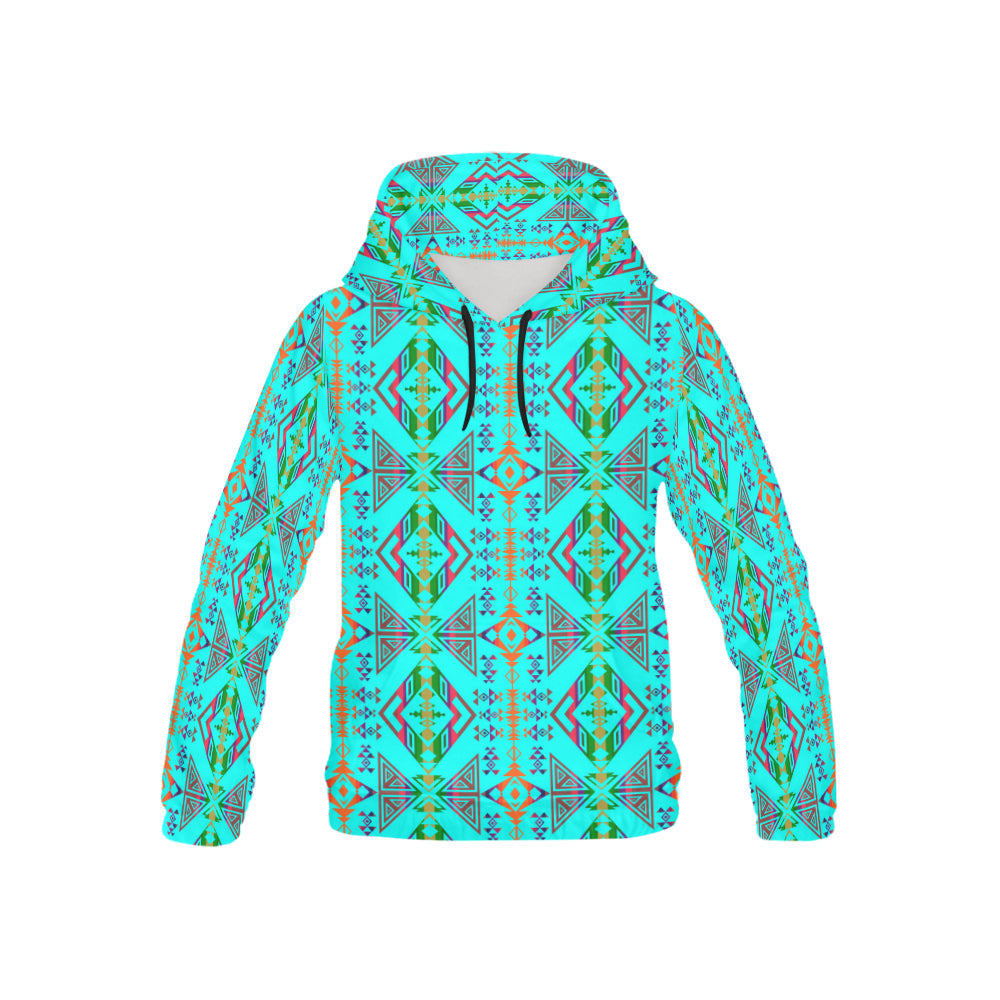 Upstream Expedition Noon Day Sky All Over Print Hoodie for Kid (USA Size) (Model H13) All Over Print Hoodie for Kid (H13) e-joyer 