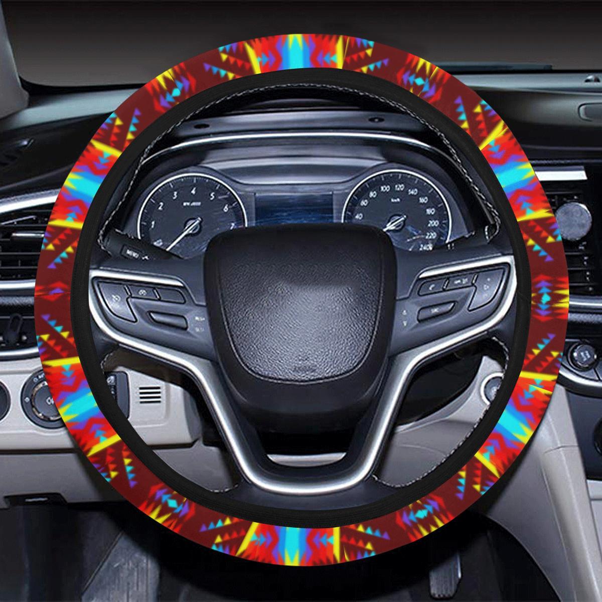 Visions of Lasting Peace Steering Wheel Cover with Elastic Edge Steering Wheel Cover with Elastic Edge e-joyer 