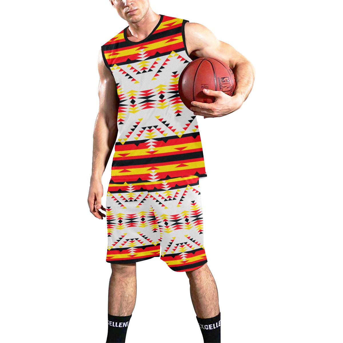Visions of Peace Directions All Over Print Basketball Uniform Basketball Uniform e-joyer 