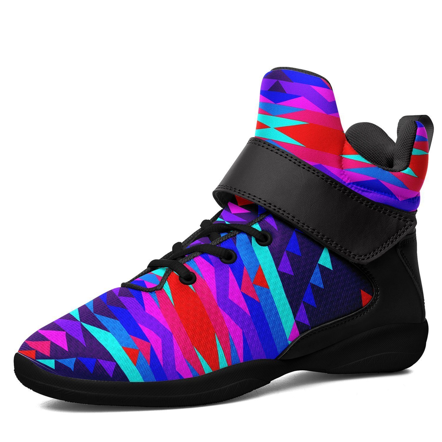 Visions of Peace Ipottaa Basketball / Sport High Top Shoes - Black Sole 49 Dzine US Men 7 / EUR 40 Black Sole with Black Strap 