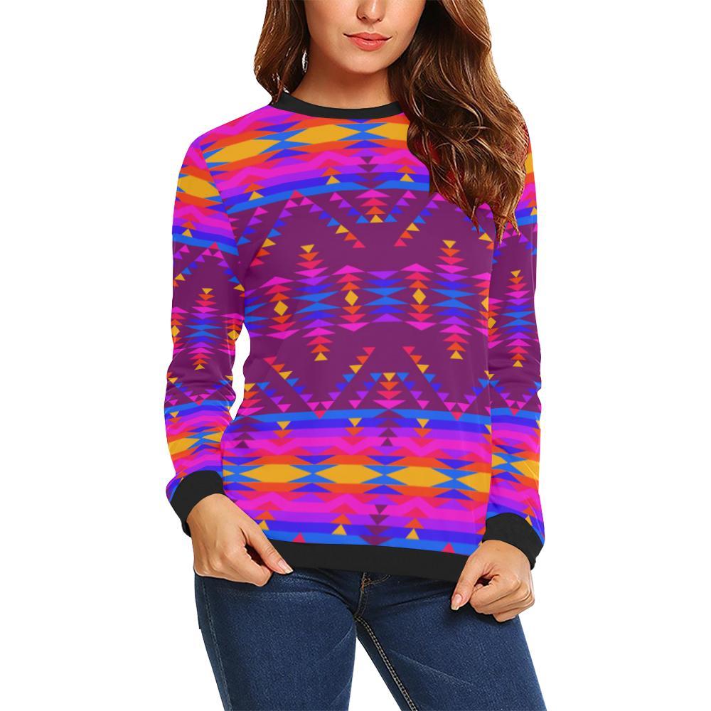 Visions of Peace Treaty All Over Print Crewneck Sweatshirt for Women (Model H18) Crewneck Sweatshirt for Women (H18) e-joyer 