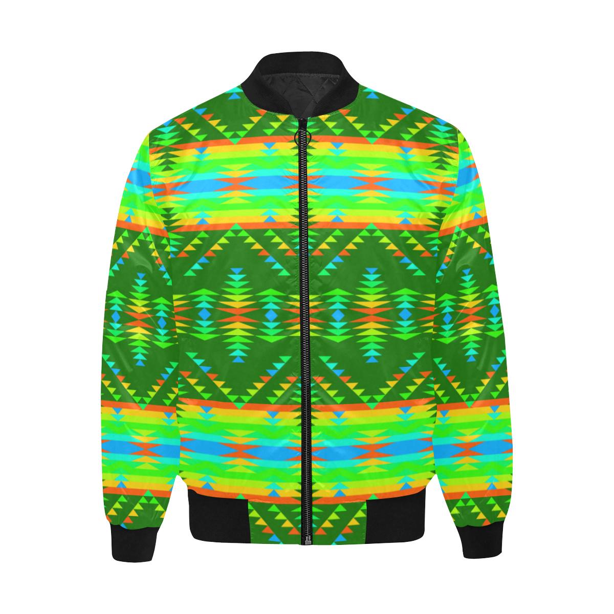 Visions of Peaceful Fall Unisex Heavy Bomber Jacket with Quilted Lining All Over Print Quilted Jacket for Men (H33) e-joyer 