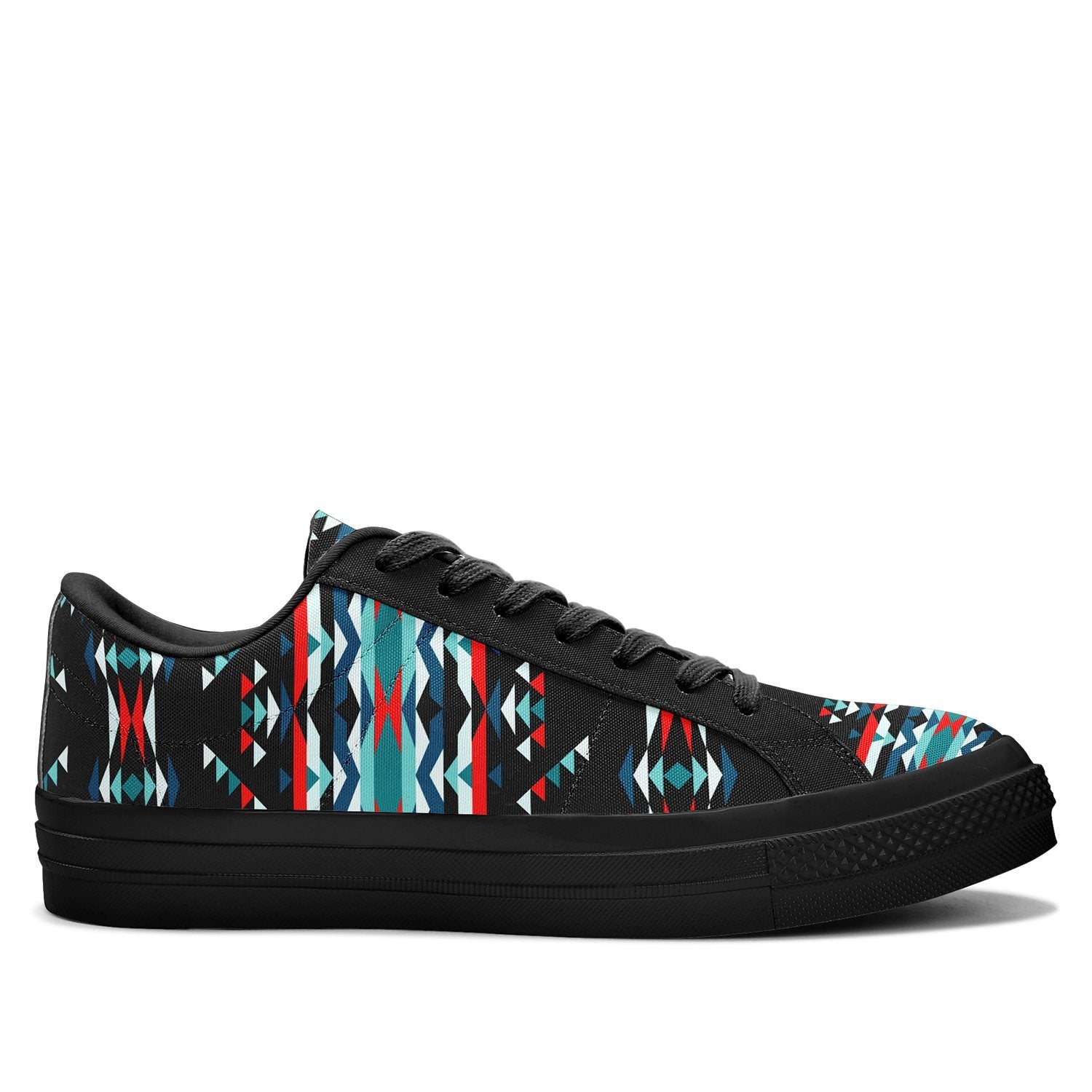 Visions of Peaceful Nights Aapisi Low Top Canvas Shoes Black Sole 49 Dzine 