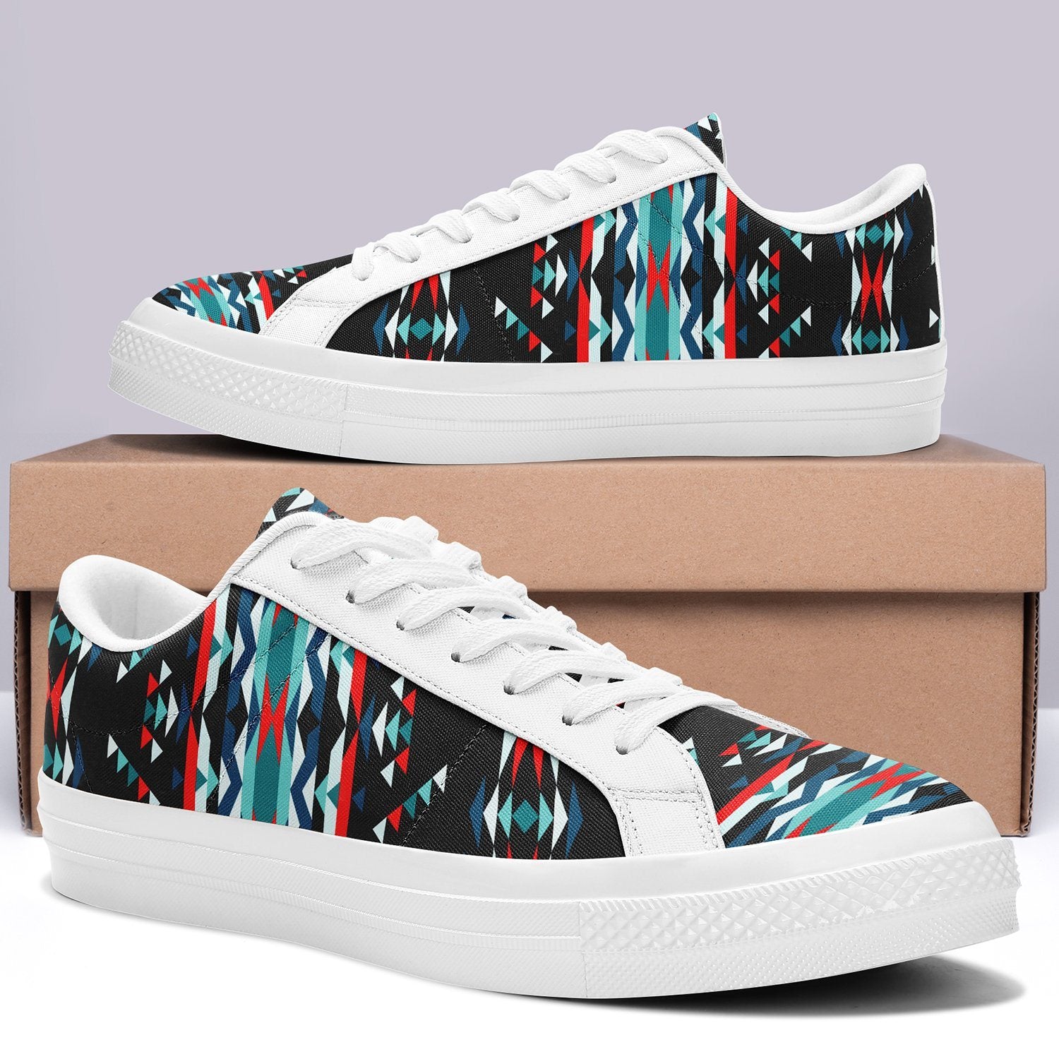 Visions of Peaceful Nights Aapisi Low Top Canvas Shoes White Sole 49 Dzine 