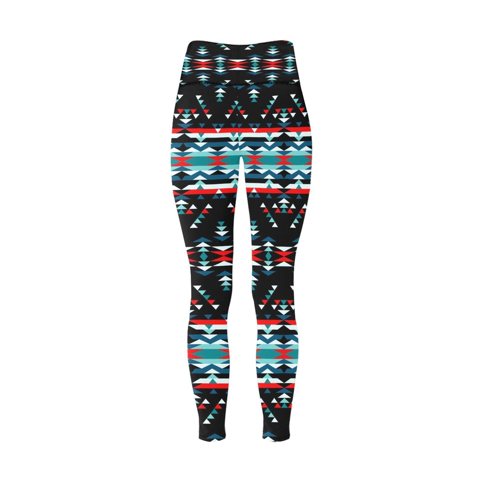 Visions of Peaceful Nights All Over Print High-Waisted Leggings (Model L36) High-Waisted Leggings (L36) e-joyer 