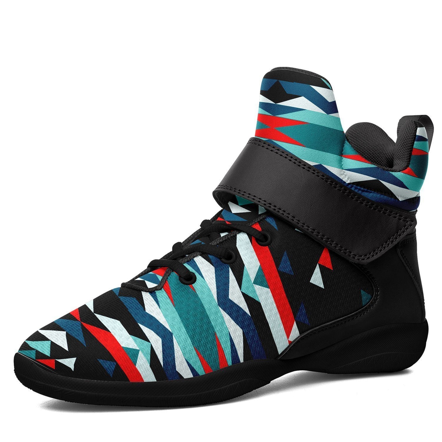 Visions of Peaceful Nights Ipottaa Basketball / Sport High Top Shoes - Black Sole 49 Dzine US Men 7 / EUR 40 Black Sole with Black Strap 