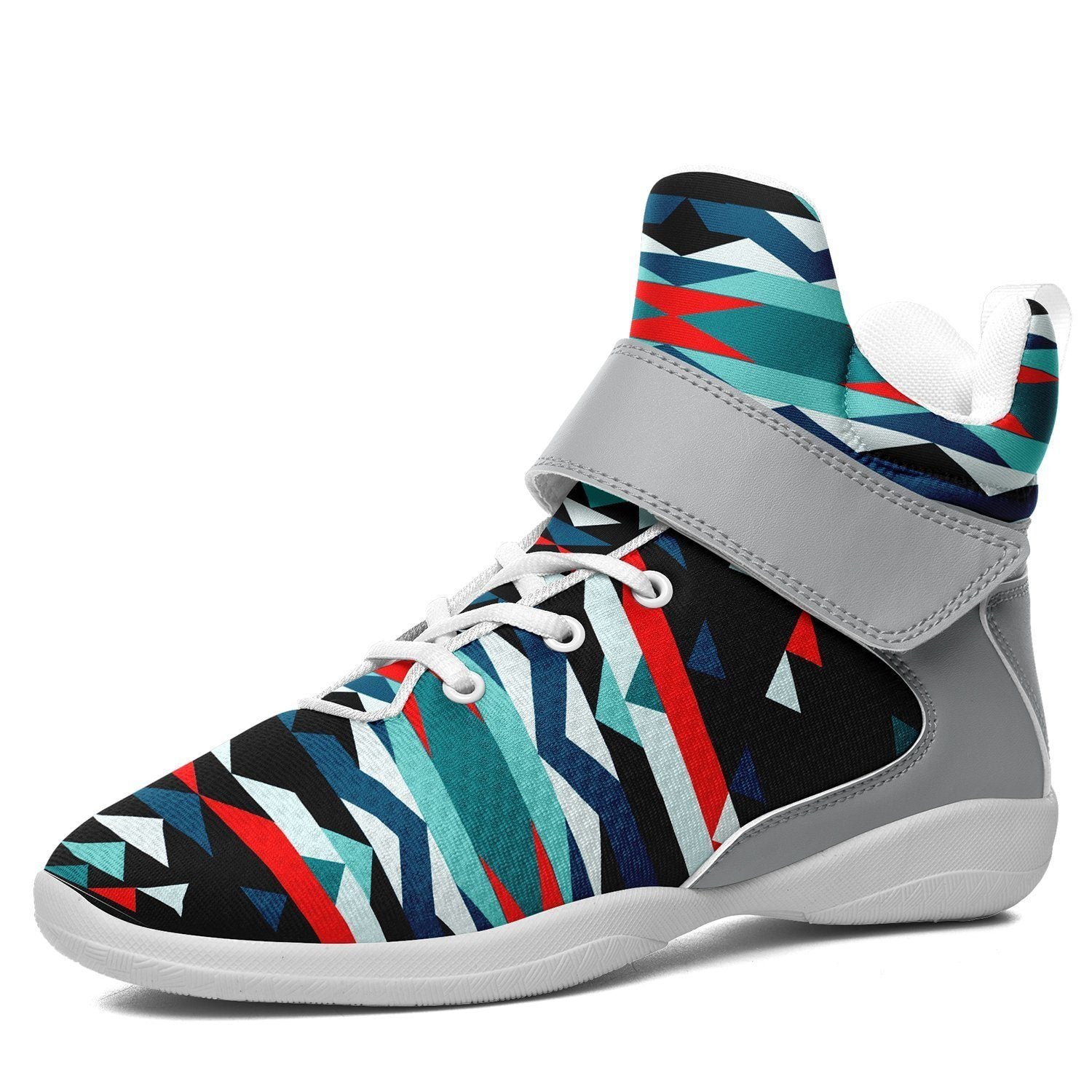 Visions of Peaceful Nights Ipottaa Basketball / Sport High Top Shoes - White Sole 49 Dzine US Men 7 / EUR 40 White Sole with Gray Strap 