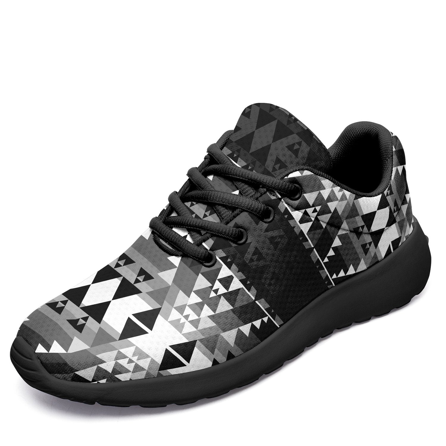 Writing on Stone Black and White Ikkaayi Sport Sneakers 49 Dzine US Women 4.5 / US Youth 3.5 / EUR 35 Black Sole 