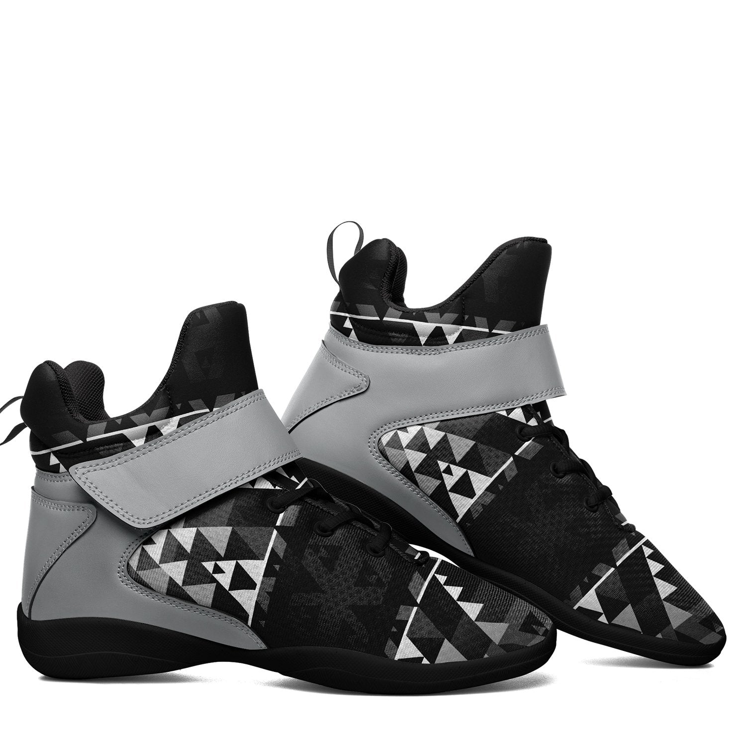 Writing on Stone Black and White Ipottaa Basketball / Sport High Top Shoes 49 Dzine 