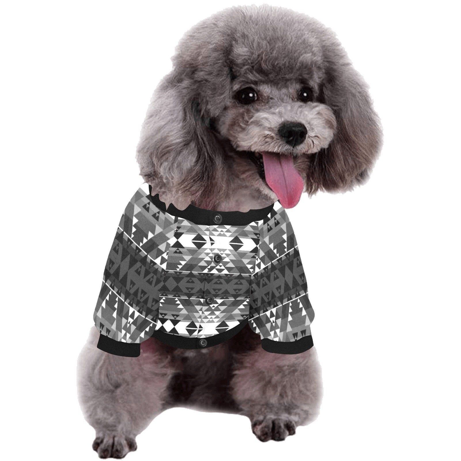 Writing on Stone Black and White Pet Dog Round Neck Shirt Pet Dog Round Neck Shirt e-joyer 