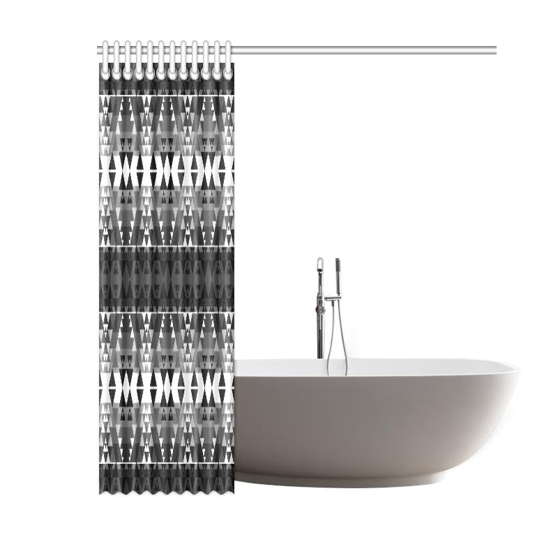 Writing on Stone Black and White Shower Curtain 60"x72" Shower Curtain 60"x72" e-joyer 