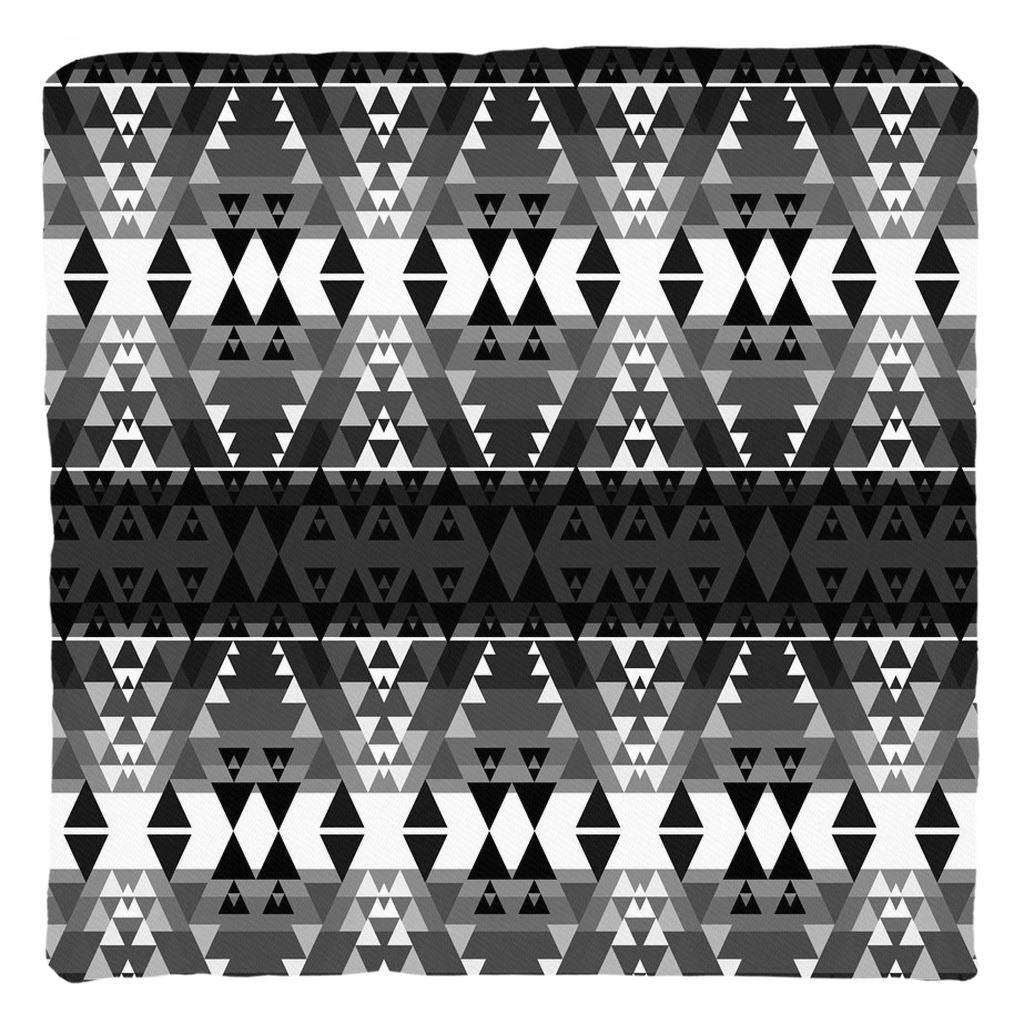 Writing on Stone Black and White Throw Pillows 49 Dzine Cover only-no insert Poly Twill 16x16 inch