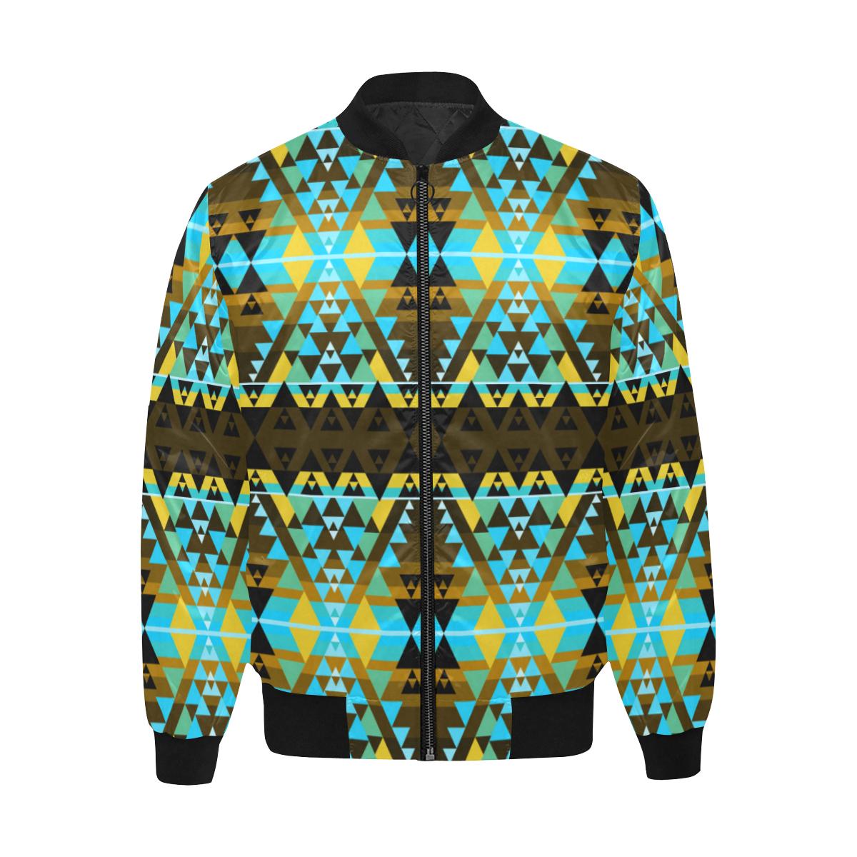 Writing on Stone Broken Lodge Unisex Heavy Bomber Jacket with Quilted Lining All Over Print Quilted Jacket for Men (H33) e-joyer 