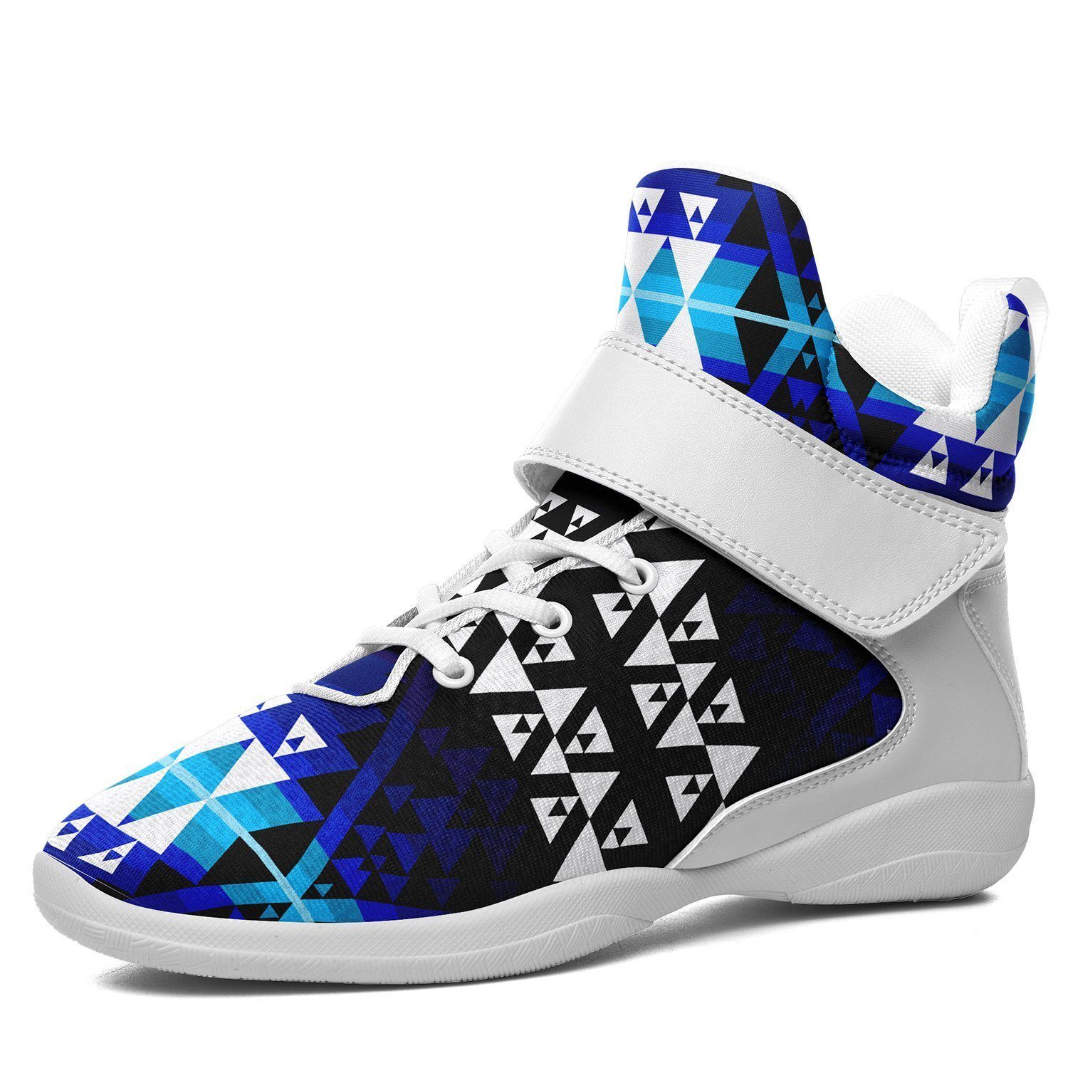 Writing on Stone Night Watch Ipottaa Basketball / Sport High Top Shoes - White Sole 49 Dzine US Men 7 / EUR 40 White Sole with White Strap 
