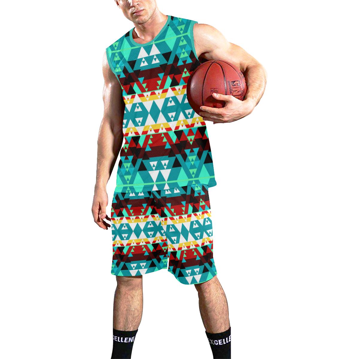 Writing on Stone Wheel All Over Print Basketball Uniform Basketball Uniform e-joyer