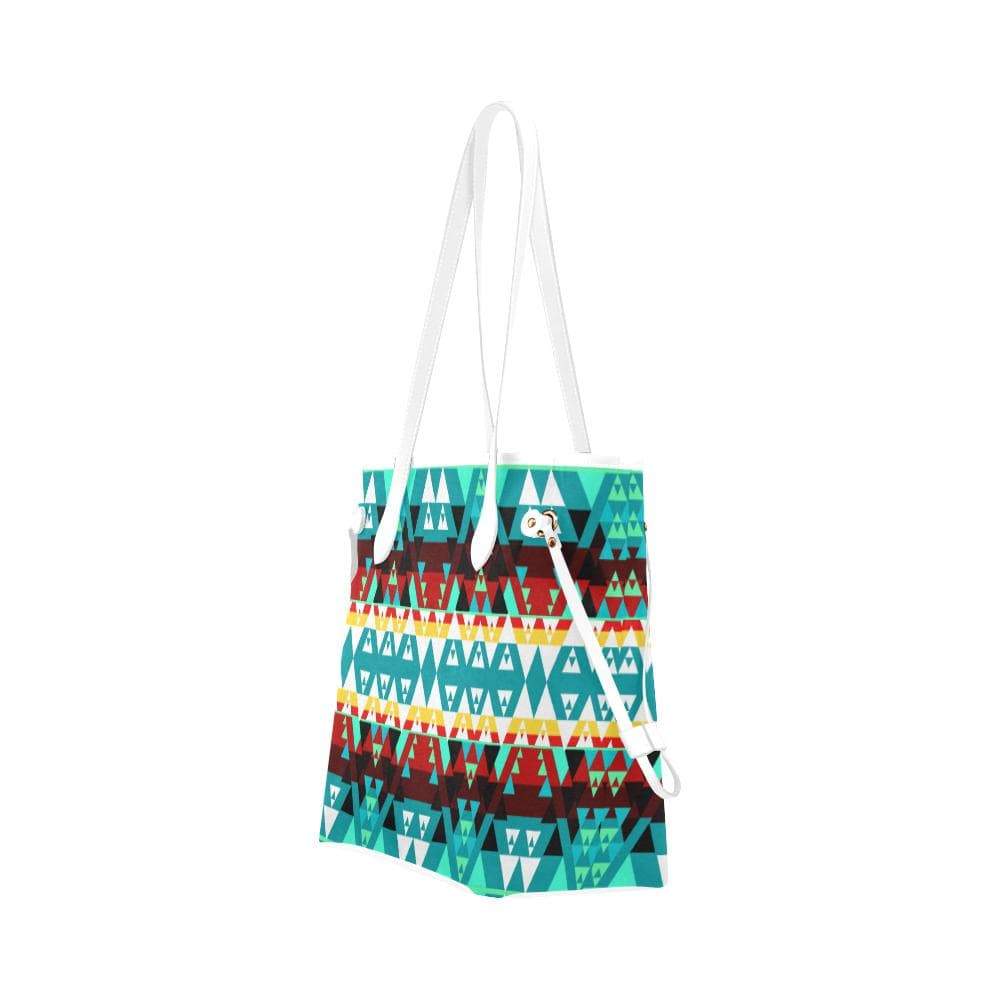 Writing on Stone Wheel Clover Canvas Tote Bag (Model 1661) Clover Canvas Tote Bag (1661) e-joyer 
