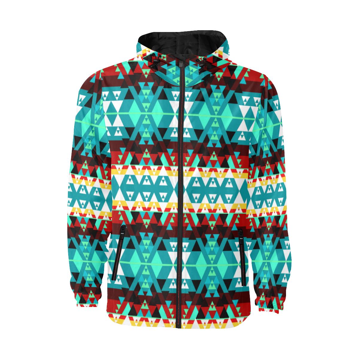 Writing on Stone Wheel Unisex Quilted Coat All Over Print Quilted Windbreaker for Men (H35) e-joyer 